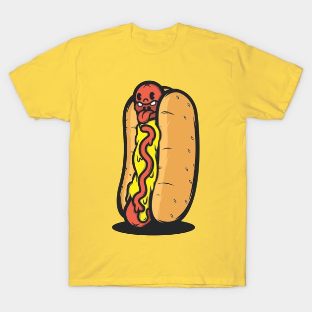 hotdog T-Shirt by a cat cooking